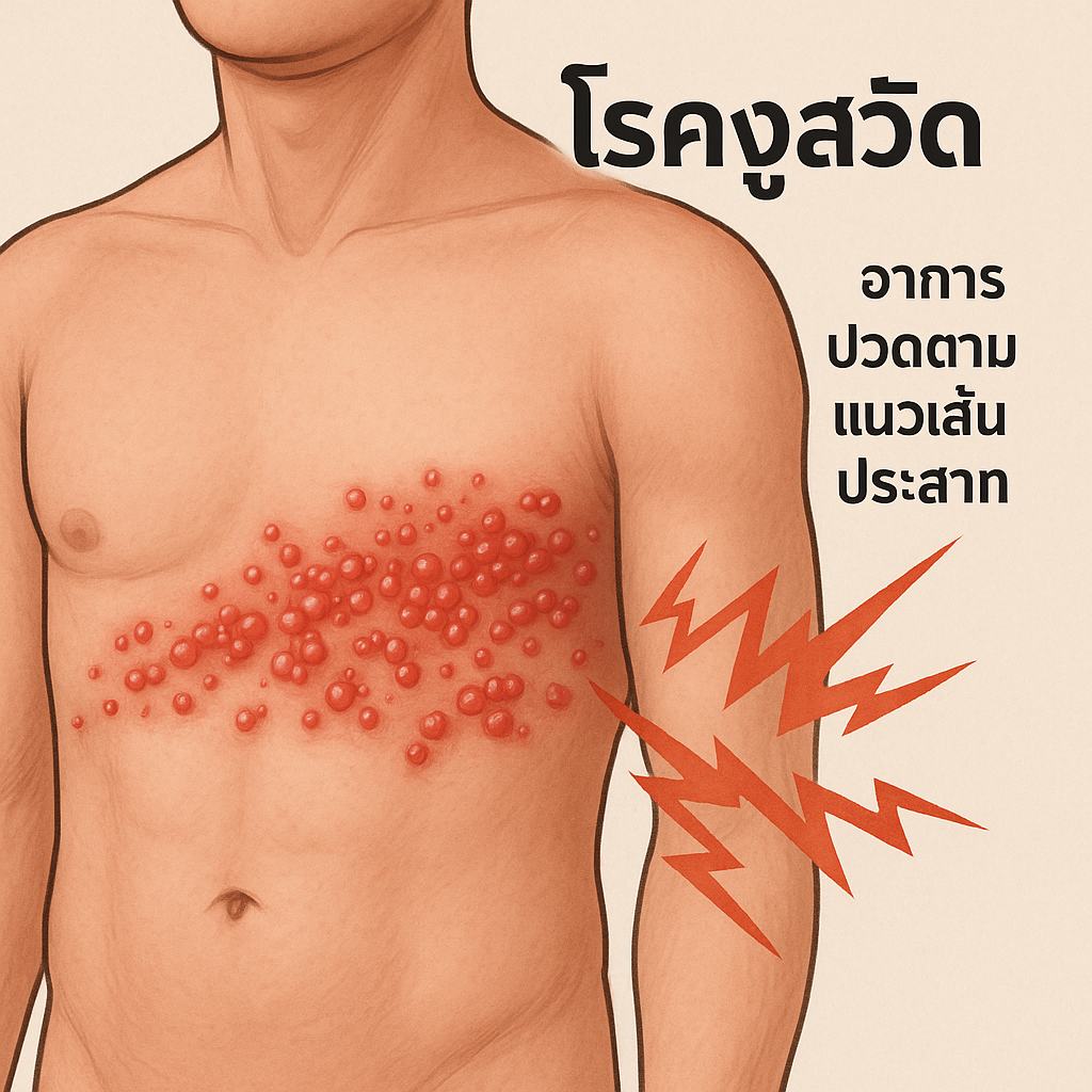 ปวดแสบปวดร้อนที่ผิว...ก่อนมีผื่นขึ้น? รู้จัก “โรคงูสวัด” อาการทางระบบประสาทที่ไม่ได้มีแค่เรื่องผิวหนัง