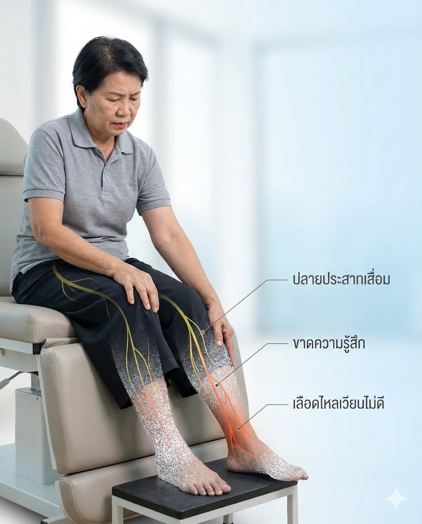 ชาเท้า ชาขา อย่ารอให้ไร้ความรู้สึก! เจาะลึก 5 สาเหตุตัวร้าย วิธีเช็กอาการ และทางออกที่ตรงจุด