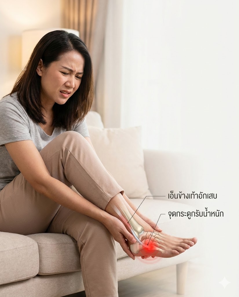 ปวดข้างเท้าด้านนอก... เดินลงน้ำหนักแล้วเจ็บแปล๊บ! นึกว่ารองเท้ากัด แต่เปลี่ยนรองเท้าแล้วก็ไม่หาย เกิดจากอะไรกันแน่?"